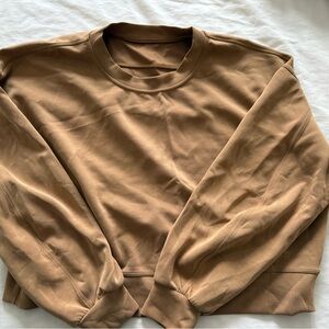 lululemon athletica Women’s SoftStreame Brown Crewneck Sweater